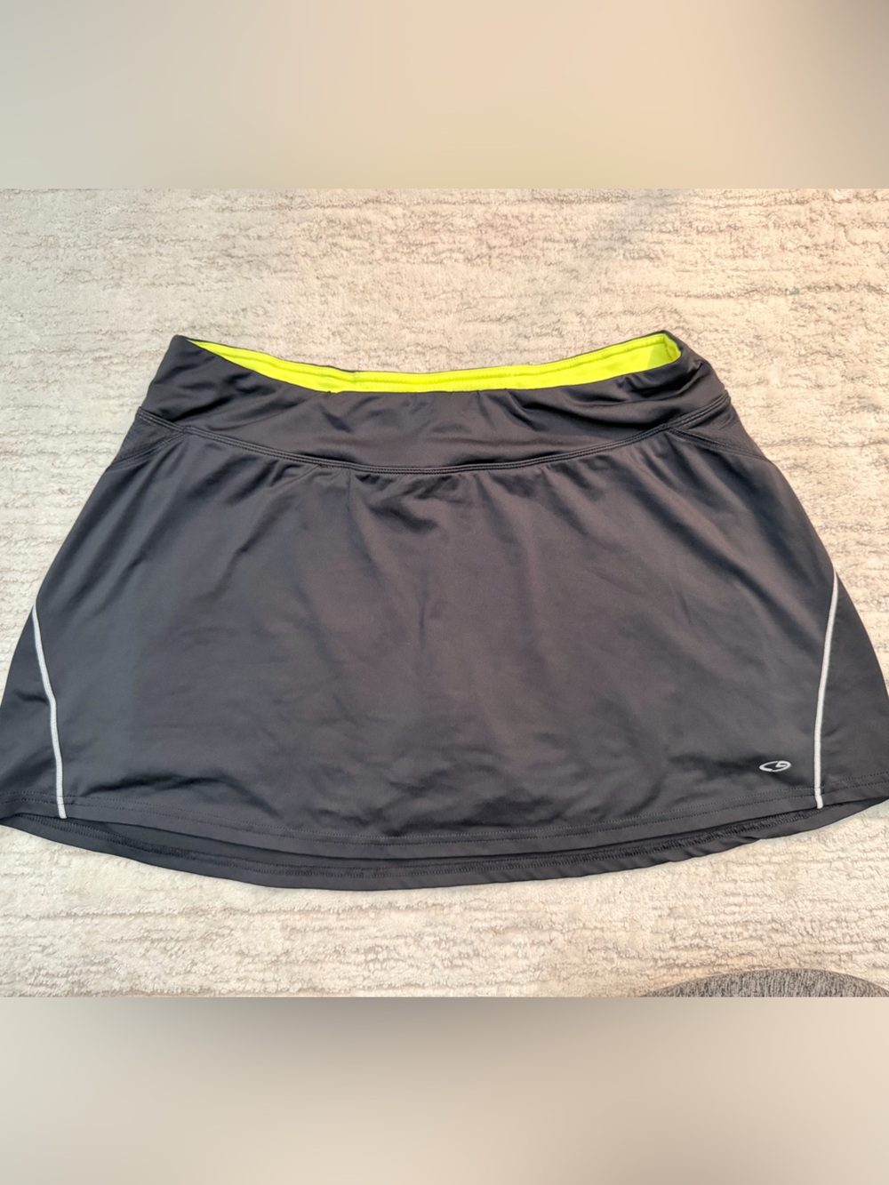 C9 by Champion Black Skort with Neon Yellow Interior